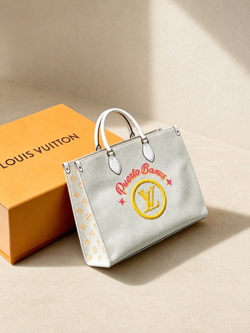 Louis Vuitton White Trim Monogram Carryall from Puerto Banus Edition - Picture 8 of 9